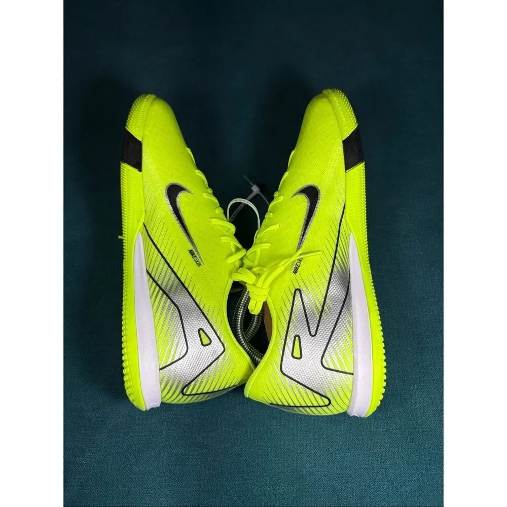 Nike Air Zoom Mercurial Vapor 15 Academy IC Volt Black Indoor Soccer Shoes New M